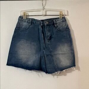 Hayden Faded Blue Jean Skirt